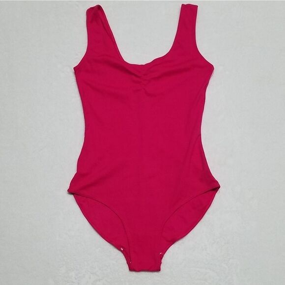 VINTAGE Fizzical Pink Full Coverage Bodysuit Med - Picture 8 of 16